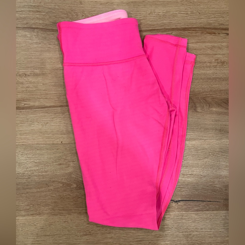 Lululemon Wunder Under Pant *Reversible Parfait Pink / Pinkelicious size 8